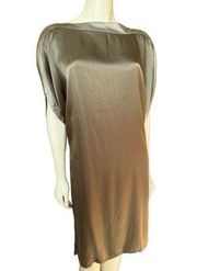 $1300 Versace 100% Silk Green Kimono Style Dress Knee Sexy Cocktail 4 6 Small MD