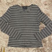 𝅺CAROLE Little Long Sleeve Stripe Shirt