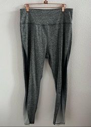 C&C California Gray Active Legging Tights Pants Mesh Sides XL