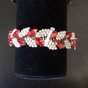 Badgley Mischka Ruby Marquis & Crystal Bracelet
