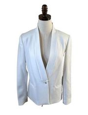 J Brand Blazer Jacket Size Medium Ready To Wear Emily Stretch White Lined