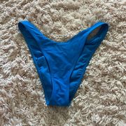 Forever 21 Blue High Legged Swimsuit Bottoms