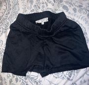 Black Knit Soft Summer Shorts