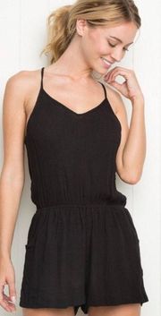 Romper Black With Pockets