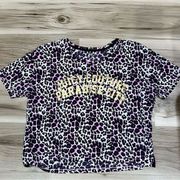 Juicy Couture Paradise City Pink and Black Cheetah Top Women’s Medium