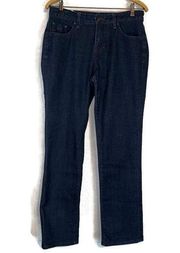 Jag Jeans Women's Size 8 Straight Leg Stretch Western Denim Dark Wash Jeans