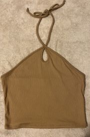 Brown Halter Top