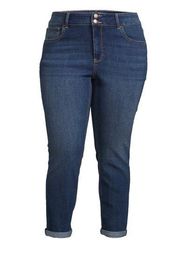 NWT No Boundaries Juniors  Double Button Cropped Shaping Jeans, 29"  Size: 5