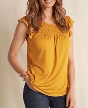 GOLDEN Hour Women’s Smocked Top - NWT Size Large