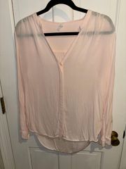 Light Pink Button Down Top