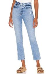 Lovers and Friends Reece High Rise Slim Straight in Harland 27 New Womens Denim