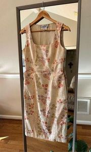 Carlisle Sheath Vintage  Dress Silk Size 6
