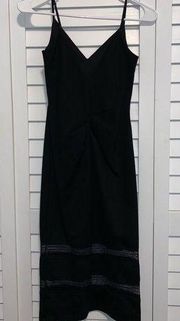 Bebe Black Midi Dress XS