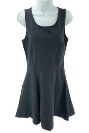 Cynthia Rowley fit and flare skater dress mini black medium EUC