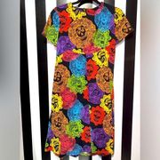 Retro Pin-Up Style Handmade Sugar Skull Day Of The Dead Dress Size XS Small 0/2