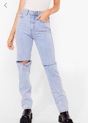 Distressed Boyfriend Jeans