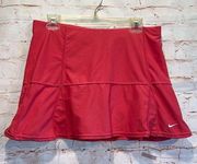 Nike  women’s pink tennis skirt skirt pleated medium built in shorts stretch