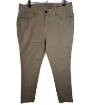 Faded Glory Fitted Ultimate Skinny mid-Rise Basic Khaki Pants