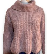 Pink Cropped Sweater Junior’s Size Small Hippie Rose NWT!
