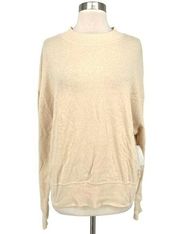 Abound Crewneck Sweatshirt Buttery Light Yellow Size Medium NWT