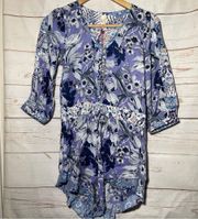 Raga • Romper • Floral • Blue • XS • NWT