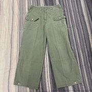 Y2k Green Lowrise Cargo Pants