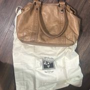 Frye Melissa Leather Tan Tote Shoulder Bag Handbag