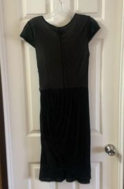 NWT Catherine Malandrino Black Mesh Body Con Dress size 2