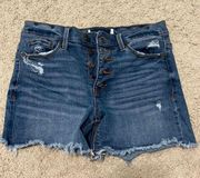 Distressed Jean Shorts