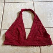 Charlotte Russe Red Lace Bralette