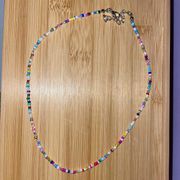 Rainbow Beaded Choker