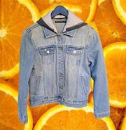 Brandy Melville Denim Jacket‎ with Attached Hood