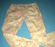 DOLLHOUSE crazy sexy cool Twiggy floral print straight leg size 7