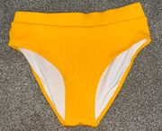 Yellow High Waisted Bikini Bottom