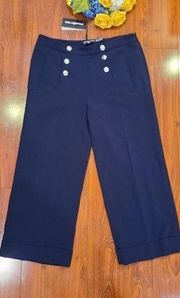 Karl Lagerfeld Navy Blue Trouserd Size 10