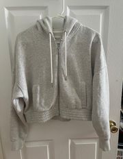 Crop Full Zip Sweatshirt