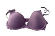 Vince Camuto purple bra size 36B demi underwire padded