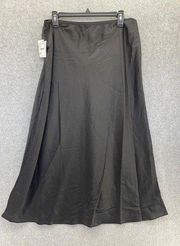 1. State Women's Skirt Solid Black Pull On Size Large