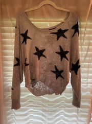 Cropped Star Sweater