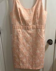 Worthington Peach Rose Pencil Dress