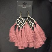 New Romeo & Juliet Chandelier Earrings w Tassels