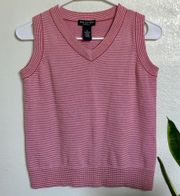 v-neck knit sweater vest
