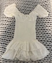 Isabelle’s Cabinet White Ruffle Dress 