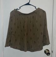 Earthy Green/Brown Skirt