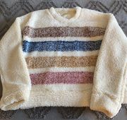 francescas harper heritage fuzzy pullover crewneck 