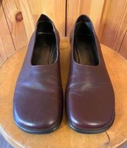 JJill shoes, brown leather flats size 8B