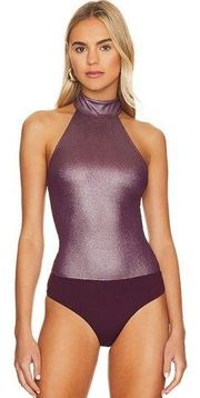 House of Harlow 1960 x REVOLVE Shae Bodysuit in Burgundy