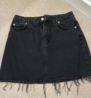 Black Jean Skirt