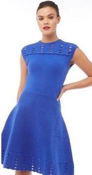 Ted Baker Zaralia blue cutout flare dress