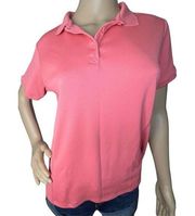 Columbia Short Sleeve Collared Athletic Pink T-Shirt